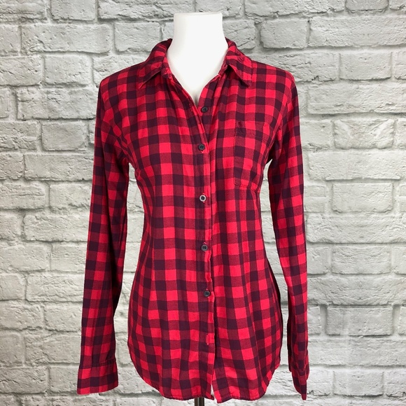 Splendid Tops - Splendid Red Buffalo Plaid Button Down